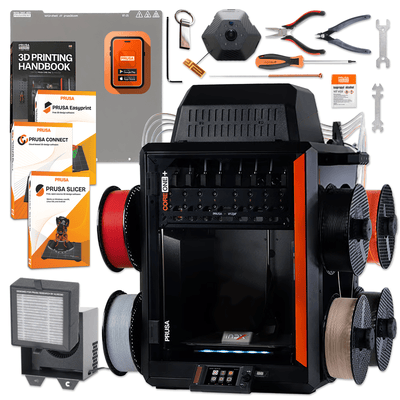 Prusa CORE One+ (Gen 2) 3D Printer with INDX 8-Toolhead Changer With CameraWith Advanced Filtration Swing Design 1