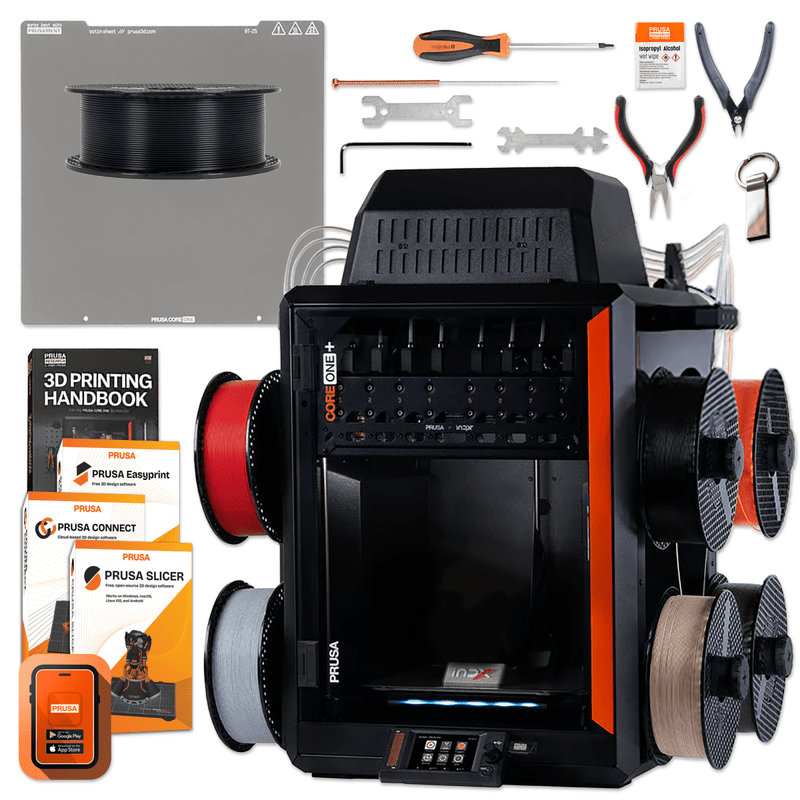 Prusa CORE One+ (Gen 2) 3D Printer with INDX 8-Toolhead Changer Without CameraWithout Advanced Filtration Swing Design 4