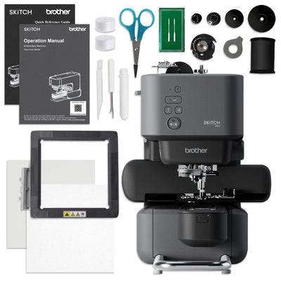 REFURBISHED Brother Skitch PP1 4&quot; x 4&quot; Embroidery Machine Brother Sewing Bundle Brother 