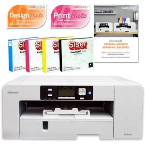 REFURBISHED Sawgrass Virtuoso SG1000 Sublimation Printer & Ink Bundle Sublimation Bundle Sawgrass SG1000 with Partial Inks 