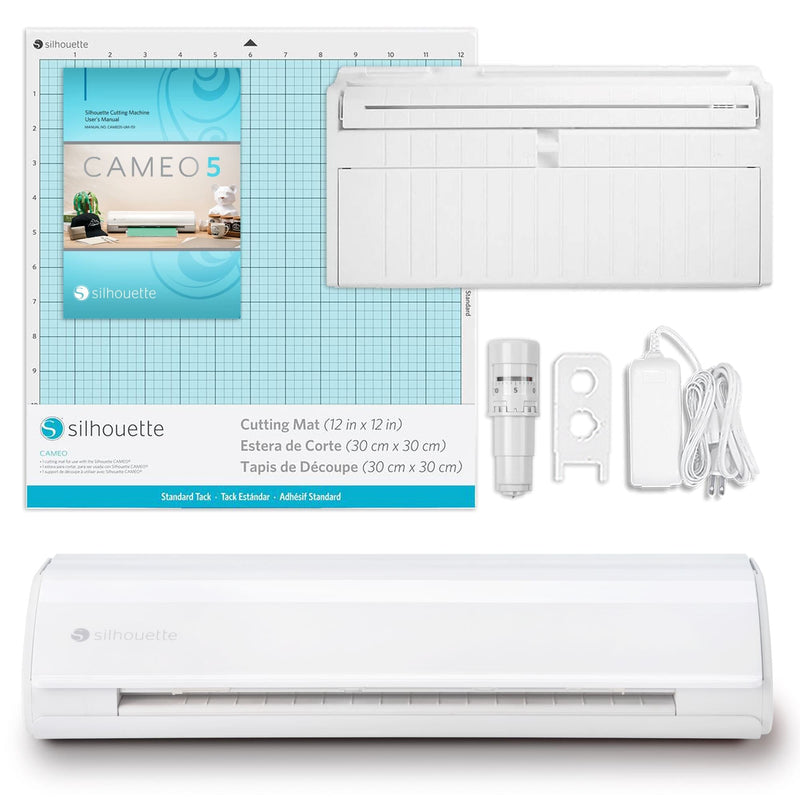 REFURBISHED Silhouette White Cameo 5 - 12" Vinyl Cutter Silhouette Bundle Silhouette 