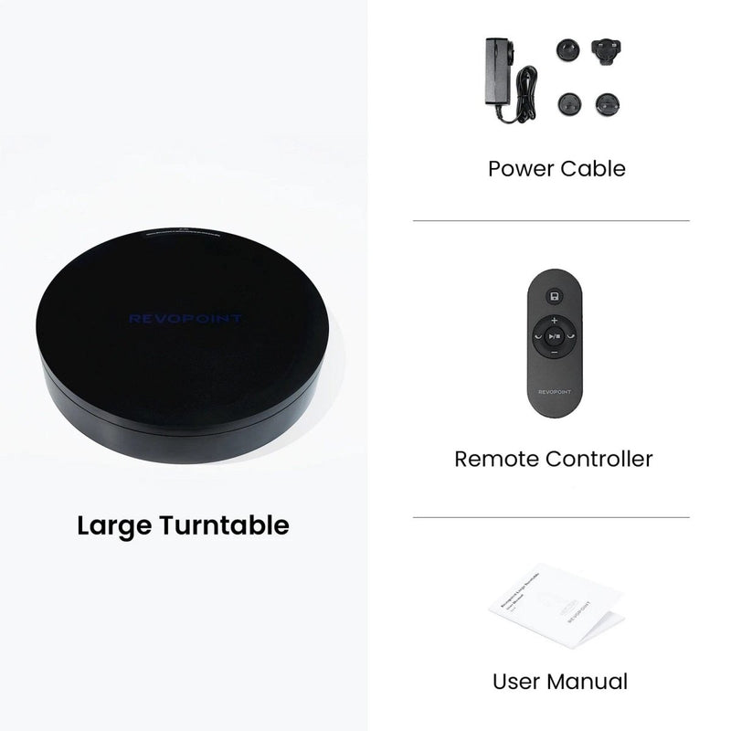 Revopoint 3D Scanning Large Electric Bluetooth Turntable - Swing Design