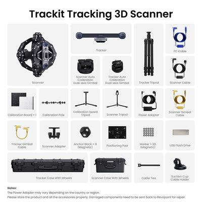 Revopoint Metrohub Trackit Robotic Automated 3D Scanning System - Swing Design