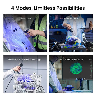 Revopoint MetroX Blue Laser & Full-Field Handheld 3D Scanner Swing Design 8