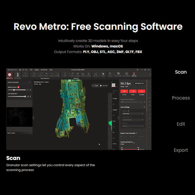 Revopoint MetroX PRO Standard Blue Laser & Full-Field Handheld 3D Scanner Revopoint 3D Scanners Revopoint 