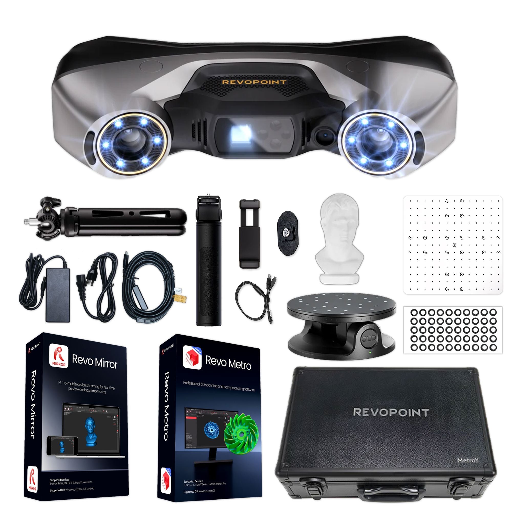 Revopoint MetroY PRO Blue Laser Wireless 3D Scanner | Swing Design