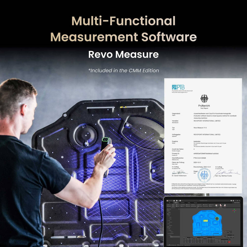 Revopoint MetroY ULTRA CMM EDITION Wireless Blue Laser 3D Scanner Revopoint 3D Scanners Revopoint 