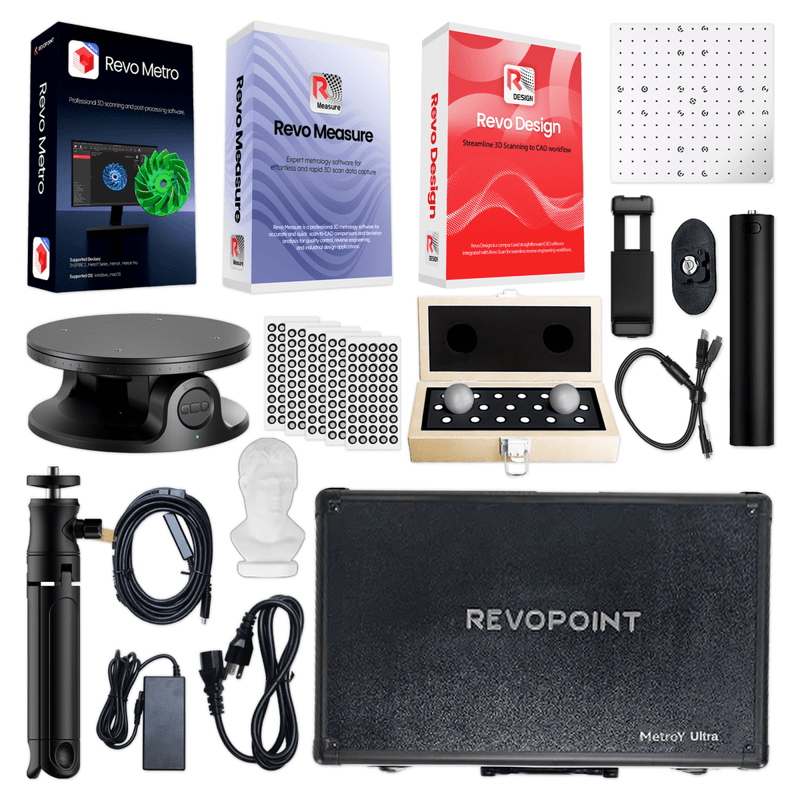 Revopoint MetroY ULTRA CMM EDITION Wireless Blue Laser 3D Scanner No Revo Design Add-on Swing Design 4