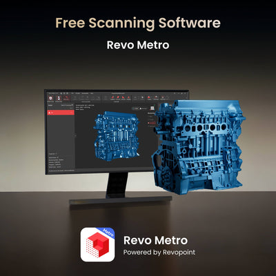 Revopoint MetroY ULTRA High Performance Wireless Blue Laser 3D Scanner Revopoint 3D Scanners Revopoint 