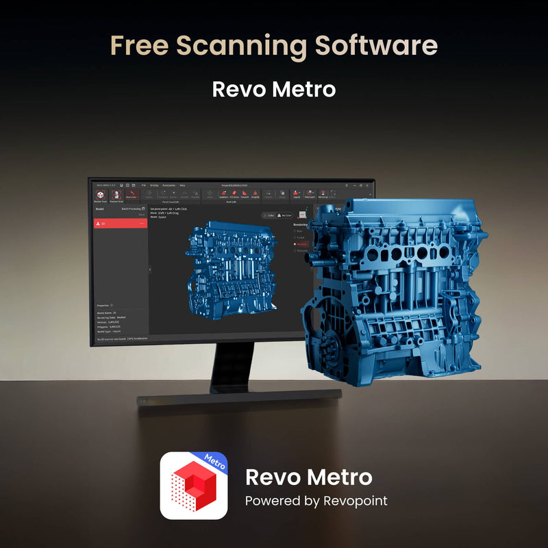 Revopoint MetroY ULTRA High Performance Wireless Blue Laser 3D Scanner Revopoint 3D Scanners Revopoint 