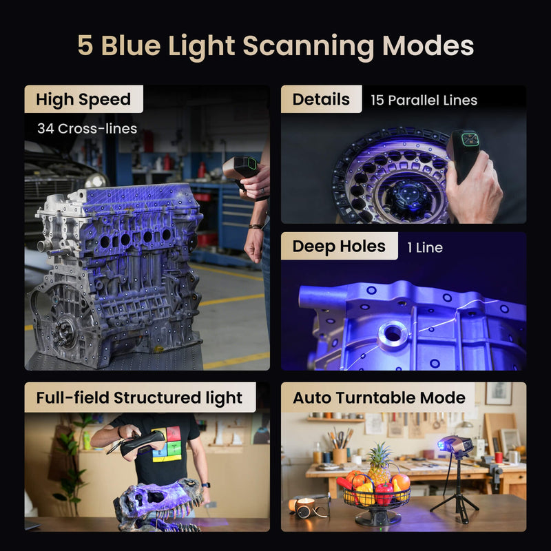 Revopoint MetroY ULTRA High Performance Wireless Blue Laser 3D Scanner Revopoint 3D Scanners Revopoint 