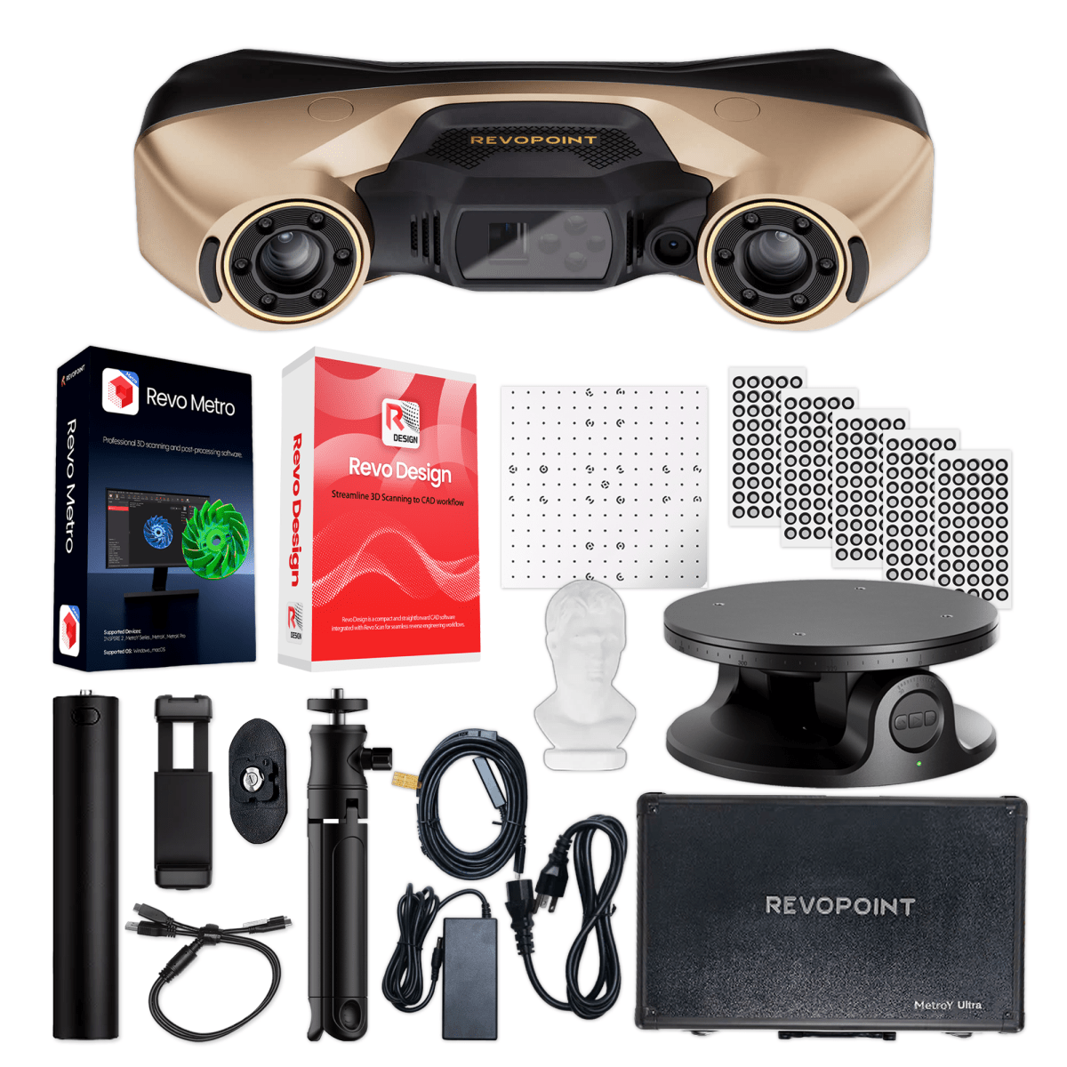 Revopoint MetroY ULTRA Blue Laser Wireless 3D Scanner | Swing Design