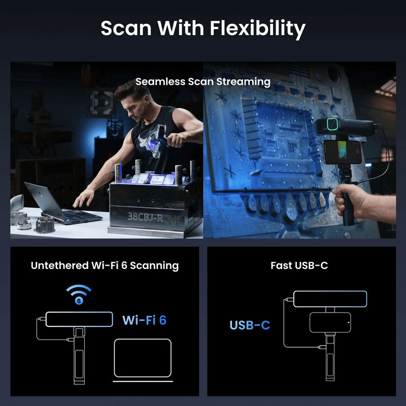 Revopoint MetroY Wireless Blue Laser 3D Scanner Creality 3D Scanners Creality 