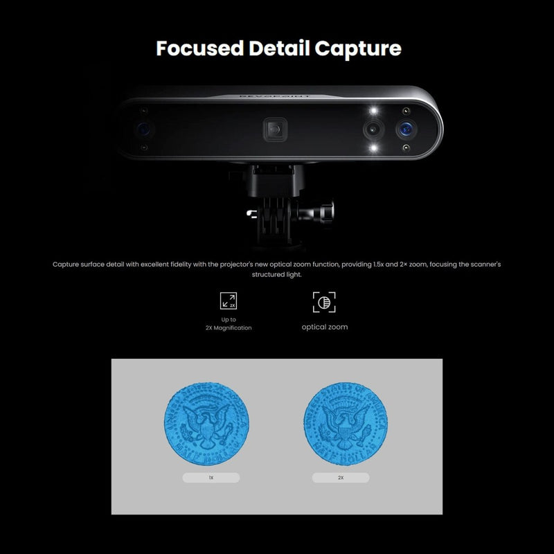 Revopoint POP 3 PLUS Handheld 3D Color Scanner Advanced Edition - Swing Design