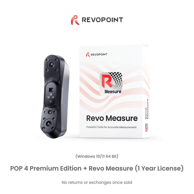 Revopoint POP 4 Premium Edition 5-in-1 Handheld Wireless 3D Scanner Add 1 Year Revo Measure Swing Design 32