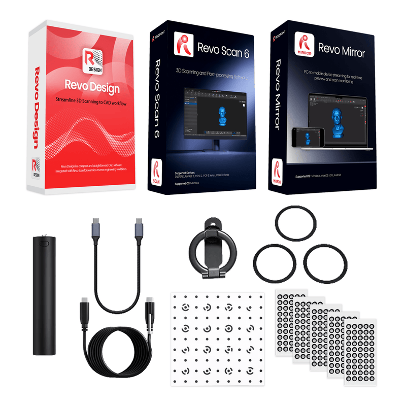 Revopoint RANGE 3 Pro Edition Wireless 3D Scanner No Add-ons Swing Design 7