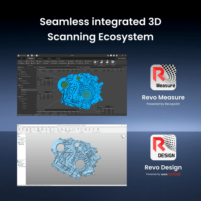 Revopoint RANGE 3 Pro Edition Wireless 3D Scanner No Add-ons Swing Design 25
