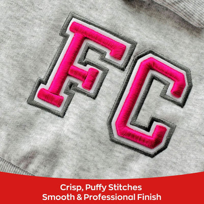 Richword 3D Puff Embroidery Foam Sheets for Raised Lettering Black & White - 12in x 16in Sewing Accessories Poolin 