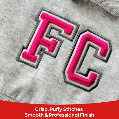 Richword 3D Puff Embroidery Foam Sheets for Raised Lettering White - 12in x 16in - Swing Design2