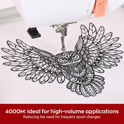 Richword 4000m 108D/2 40wt Polyester Embroidery Thread Spools - 15pc Sewing Accessories Poolin 