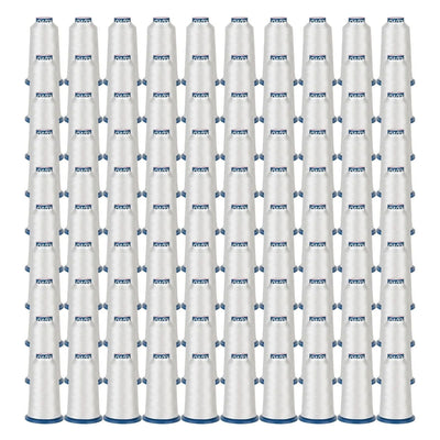 Richword 4000m 108D/2 40wt White Polyester Embroidery Thread Spools - 100pc Sewing Accessories Poolin 
