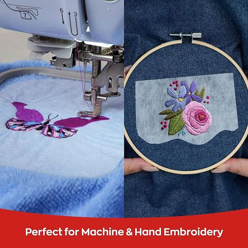Richword Printable Sticky Wash Away Stabilizer 8.5in x 11in - 30 Sheets Sewing Accessories Poolin 
