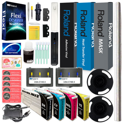 Roland BN2-20A Eco-Solvent 20" Printer & Cutter w/ Heat Press Business Bundle Eco Printers Roland 