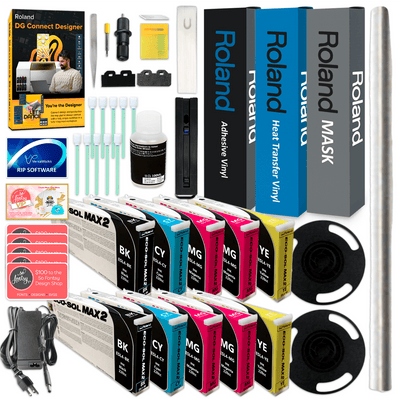 Roland BN2-30 Desktop 30" Eco-Solvent Printer & Cutter w/ Double Inks & MediaBN2-30 w/ CMMYK Inks - Swing Design5