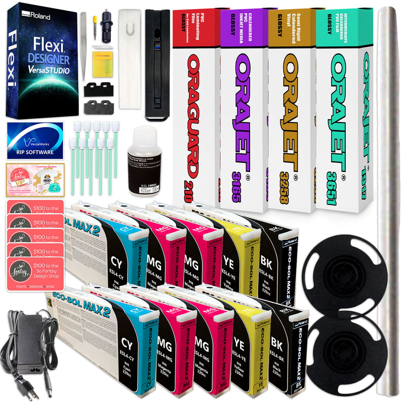 Roland BN2-30 Desktop 30" Eco-Solvent Printer & Cutter w/ Double Inks Roland BN2-30A Printers Roland 