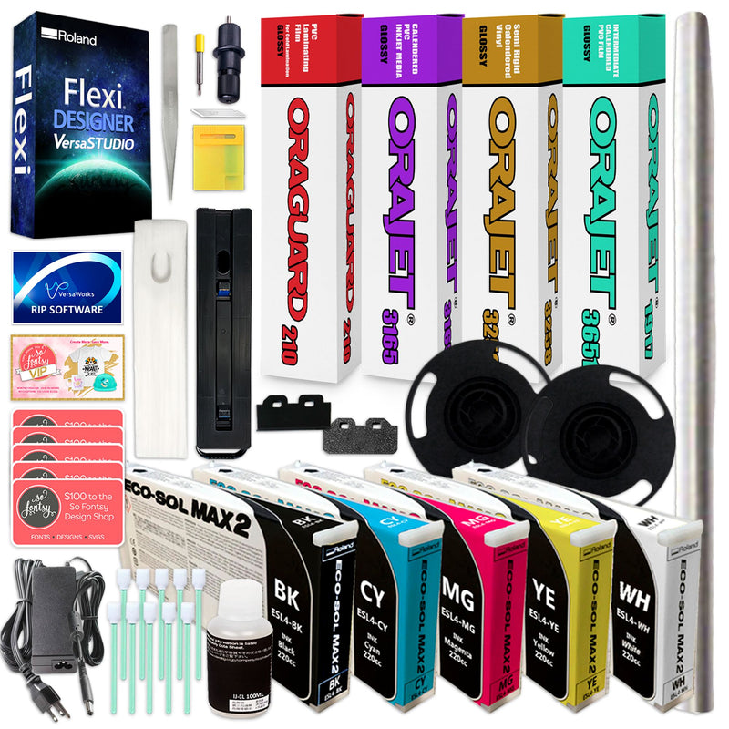 Roland BN2-30 Desktop 30" Eco-Solvent Printer & Cutter w/ Inks Roland BN2-30A Printers Roland 