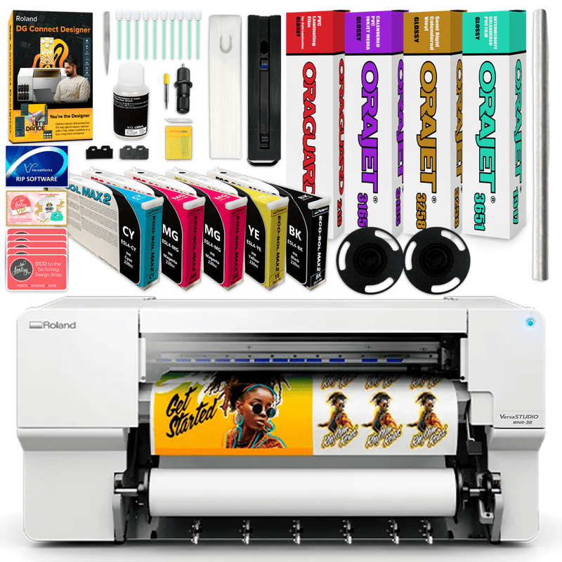 Roland BN2-30 Desktop 30" Eco-Solvent Printer & Cutter w/ InksBN2-30 w/ CMMYK Inks - Swing Design2