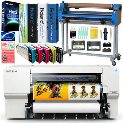 Roland BN2-30 Desktop 30" Eco-Solvent Printer & Cutter w/ Laminator Bundle Roland BN2-30A Printers Roland BN2-30 w/ CMMYK Inks 