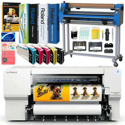 Roland BN2-30 Desktop 30" Eco-Solvent Printer & Cutter w/ Laminator BundleBN2-30 w/ CMMYK Inks - Swing Design2