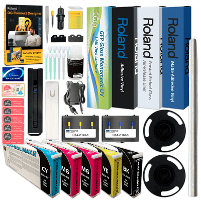 Roland BN2-30 Desktop 30" Eco-Solvent Printer & Cutter w/ Production BundleBN2-30 w/ CMMYK Inks - Swing Design5