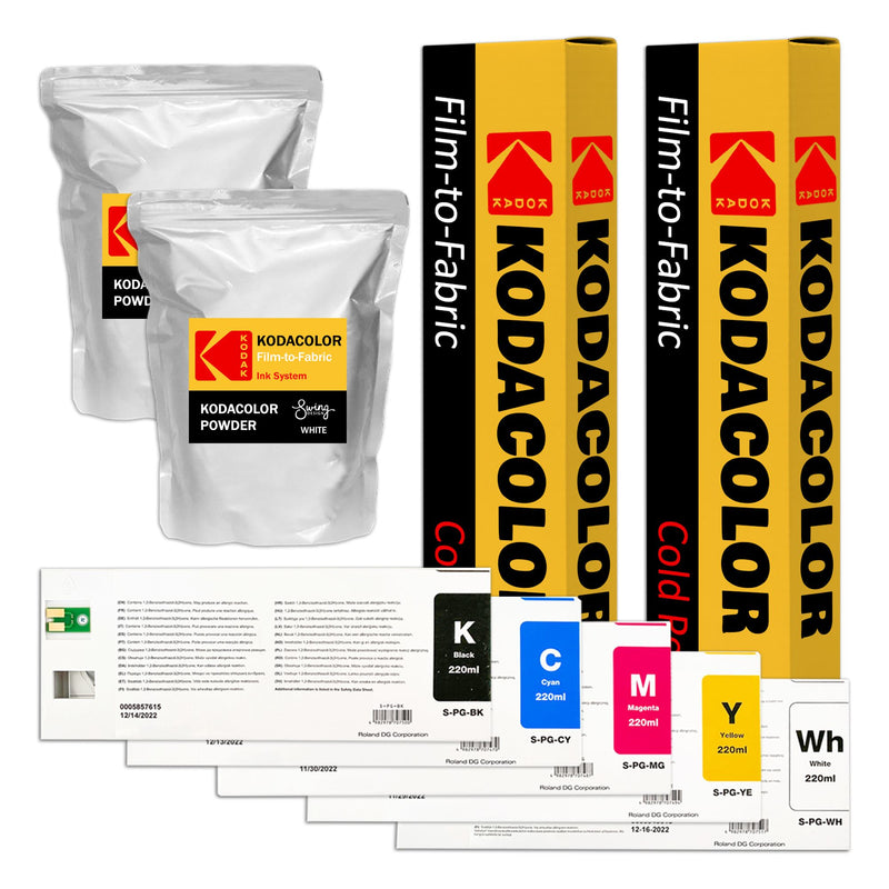 Roland BY-20 & BN-20D DTF CMYKW Inks, Media & Powder Bundle DTF Roland 