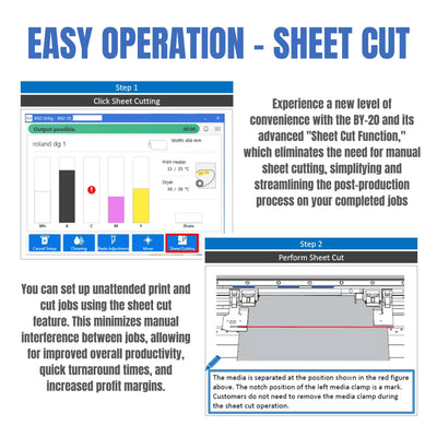 Roland BY-20 Direct to Film (DTF) 20" Printer w/ Oven, Inks, Film & Powder DTF Bundles Roland 