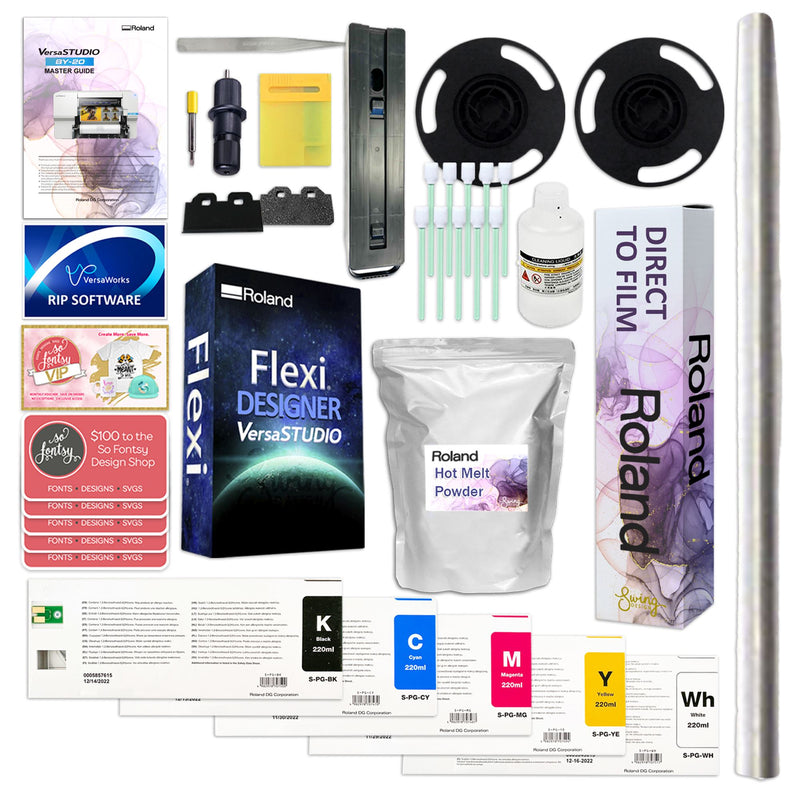 Roland BY-20 Direct to Film (DTF) Printer w/ 18" In-Line Oven Shaker Bundle DTF Bundles Roland 