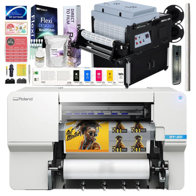 Roland BY-20 Direct to Film (DTF) Printer w/ 24" In-Line Oven Shaker Bundle - Swing Design1