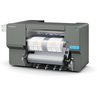 Roland BY2-20 DTF 20" Wide Roll Printer w/ 24" In-Line Oven Shaker Bundle 500 ml Ink Set Swing Design 19
