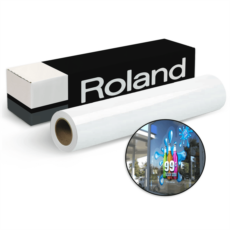 Roland Clear Static Cling - 20" x 50 FT Swing Design 1