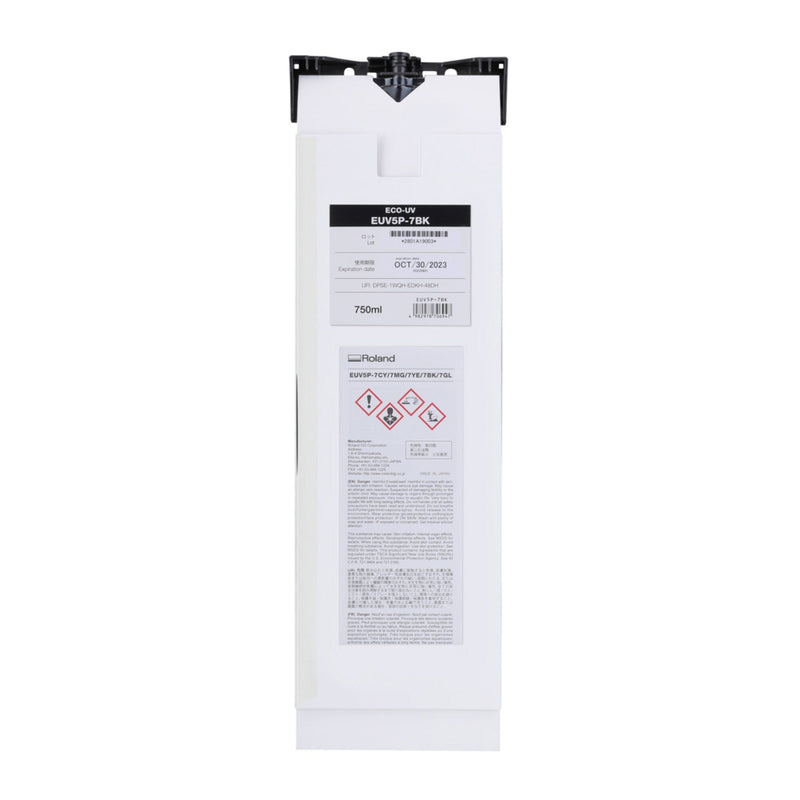 Roland Eco-UV EUV5 Ink Pouch EUV5P-7BK - Black 750 ml Eco Printers Roland 