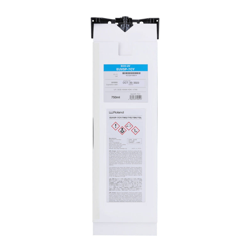 Roland Eco-UV EUV5 Ink Pouch EUV5P-7CY - Cyan 750 ml Eco Printers Roland 