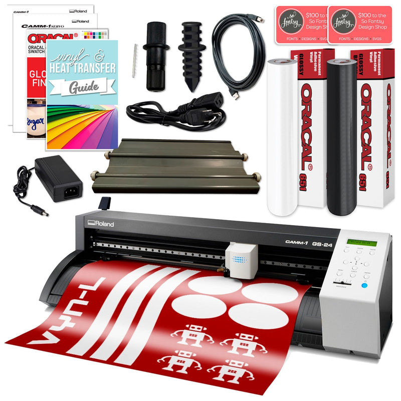 Roland GS2-24 Vinyl Cutter w/ Professional Bundle - 24" Eco Printers Roland 