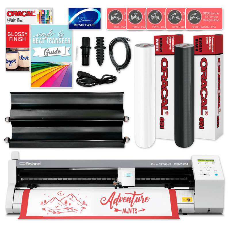 Roland GS2-24 Vinyl Cutter w/ Professional Bundle - 24" Swing Design 1