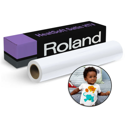 Roland HeatSoft Satin Heat Transfer Vinyl (HTV) - 20&quot; x 75 FT Eco Printers Roland 