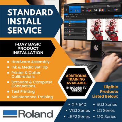 Roland Product Installation Services - Standard Printer Installation Eco Printers Roland 