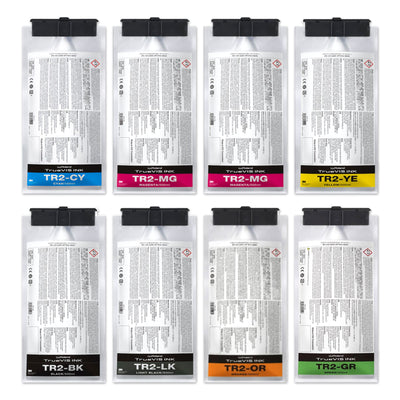 Roland TR2 Series Ink 500ml Bundle - CMMYK + LkOrGr Eco Printers Roland 