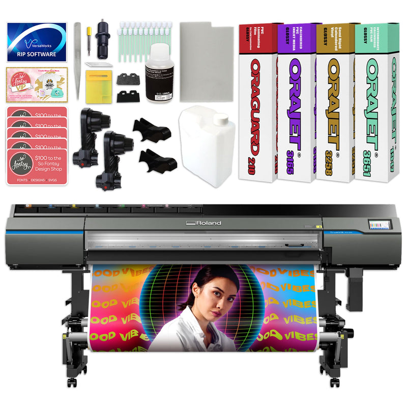 Roland TrueVIS VG3-640 64" Eco-Solvent Printer & Cutter with Orajet Bundle Eco Printers Roland 