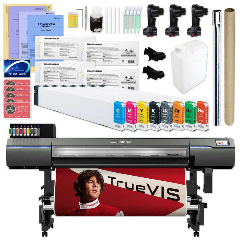 Roland TrueVIS XP-640 High-Speed Eco-Solvent Printer & Ink Bundle - 64" Eco Printers Roland 