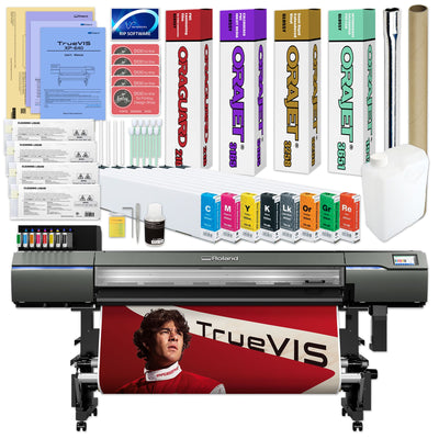 Roland TrueVIS XP-640 High-Speed Eco-Solvent Printer &amp; Ink Deluxe Bundle - 64" Eco Printers Roland 